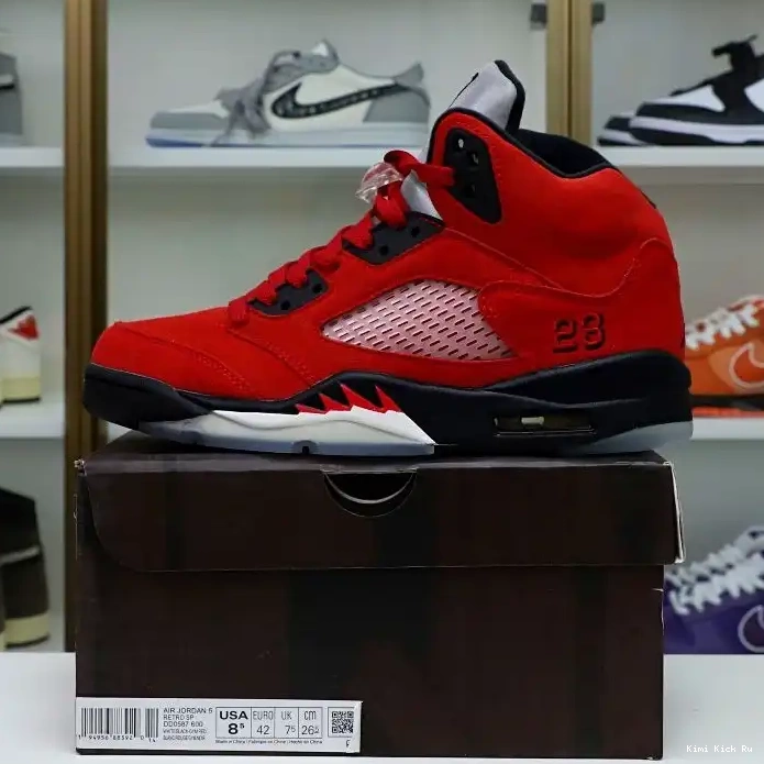 SUEDE RAGING Kimikick RETRO BULL AIR 5 JORDAN RED 0819